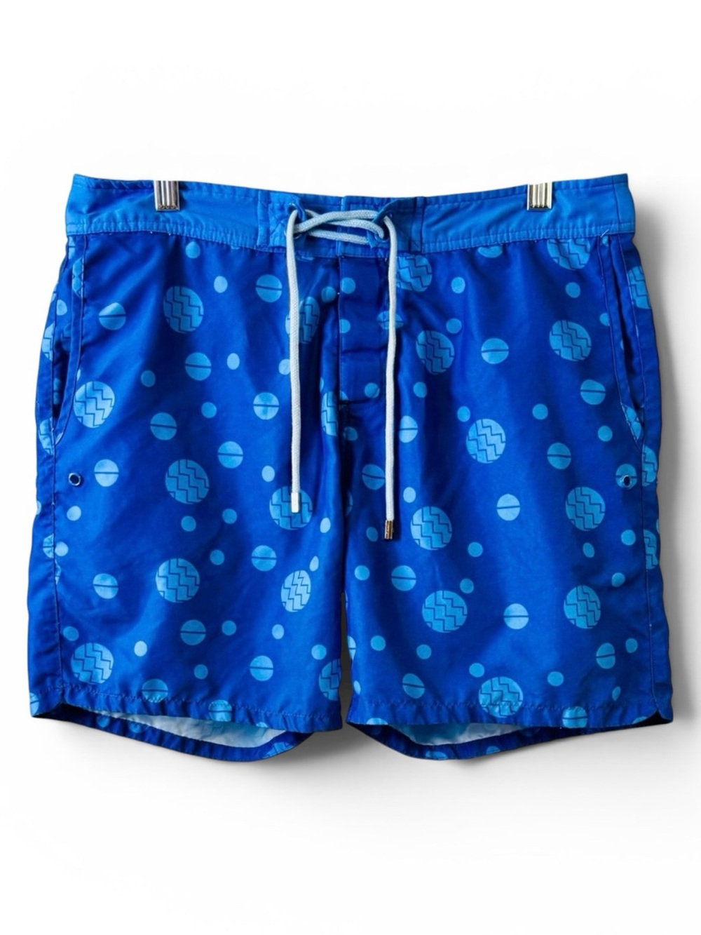 Mr Swim Polyester Board Shorts Swim Trunks Mesh Insert‎ Front/Rear Pockets Sz 32